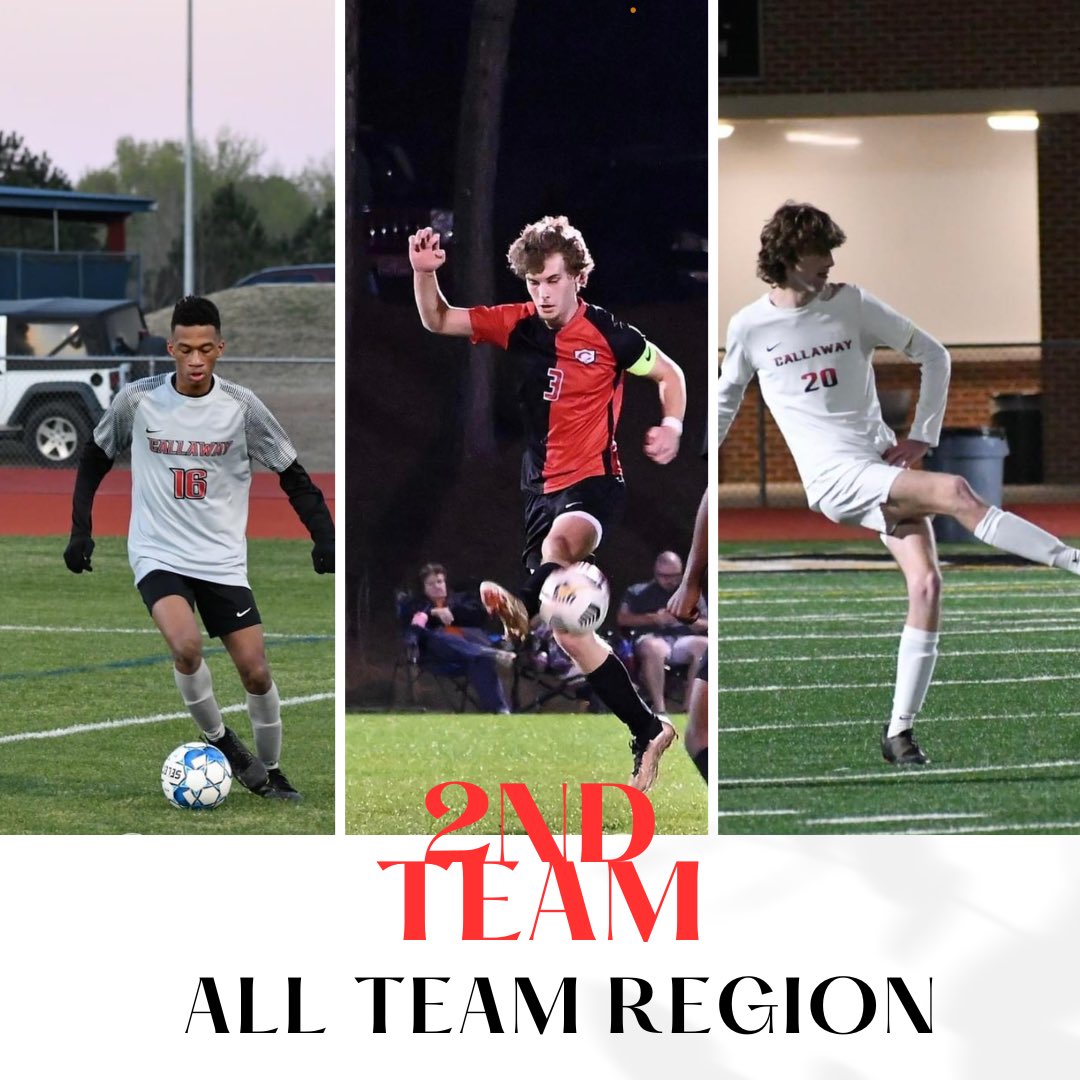 callaway_soccer's tweet photo. ⭐️2nd Team All-Region⭐️
Congratulations to Seniors Connor Davis, Avery Brooks and Freshman Rickey Vaughn.
#2ndTeamAllRegion #GeorgiaSports #CavsThatKick #Nominees #SoccerSuccess #ghsasports #CallawayHighSchool #StudentAthlete #CallawaySoccer https://t.co/dYKz7eQfDo