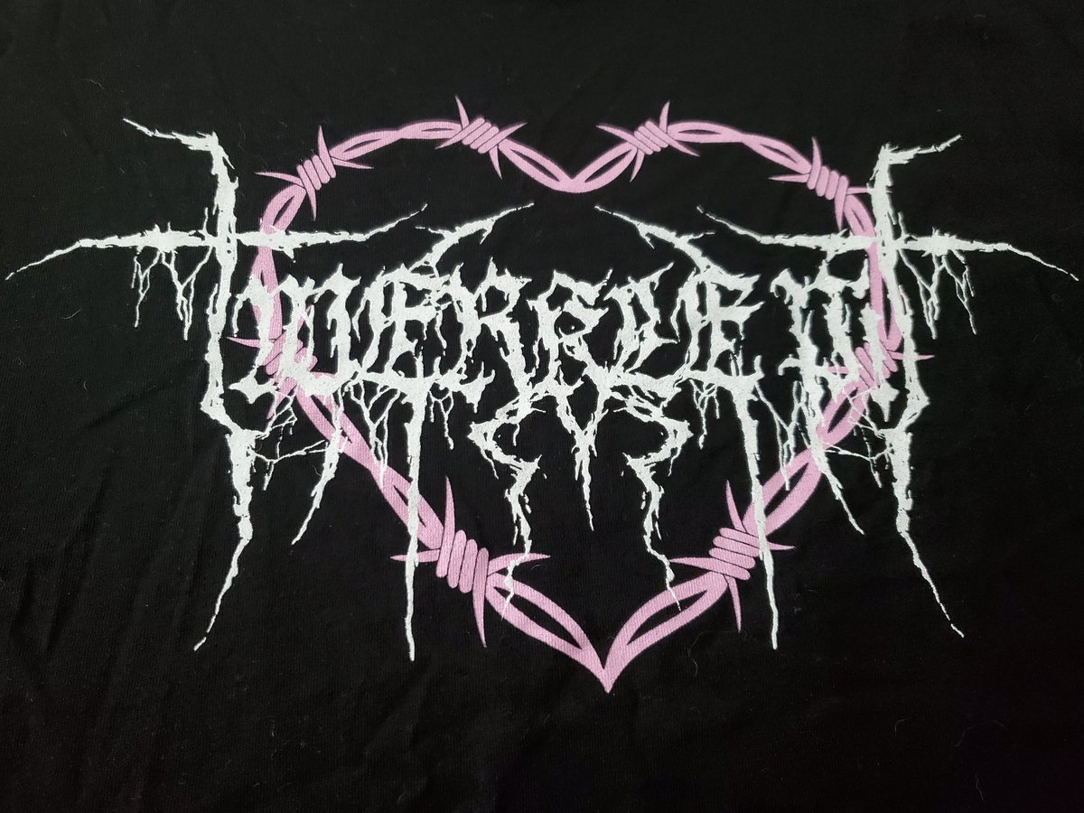 DonkeySweater's tweet photo. I love my @scenequeenrocks concert crop top especially since I have no clue what it says ♡ https://t.co/NdXMipNIpI