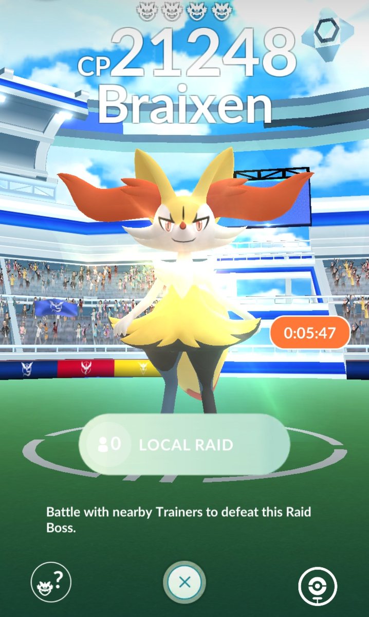 BeKozGaming's tweet photo. Not a single trainer participating in any local raids in the area... 🤦‍♂️ OH @NianticLabs 
.
#PokemonGO #PokemonGOApp #Niantic #PokemonGOCommunityDay  #PokemonGoRaids #NintendoFail https://t.co/BQ6oN0jSvf
