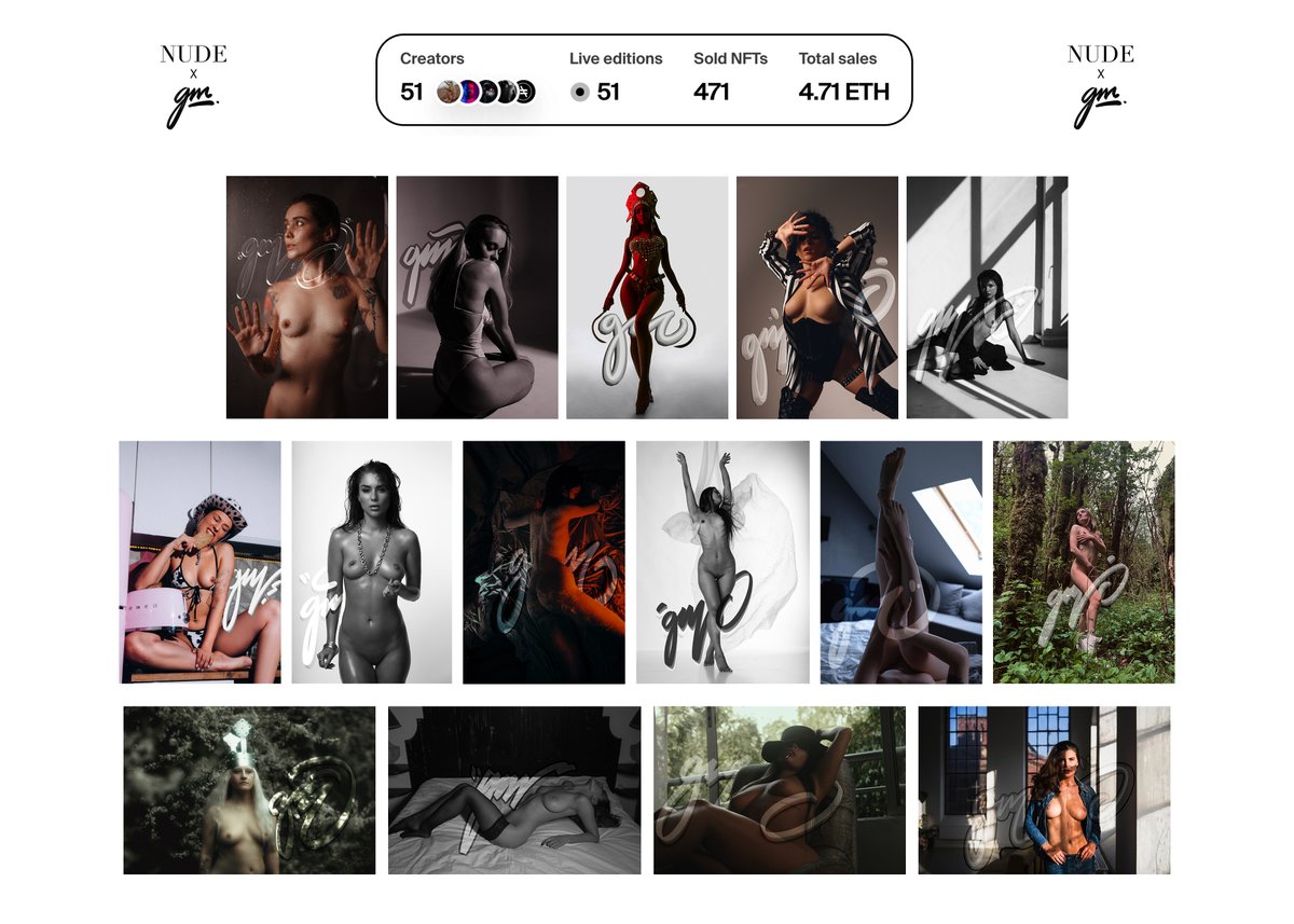 Day 3 of #NUDExGM

Total editions minted: 471
Total Sales: 4.71 Ξ 

Still no front page on Foundation but we rock with Twitter with many of our supporters!🔥

I wanted to share least minted gems!
These amazing editions minted 5 or less.

Find link for each, you know what to do👇🏼