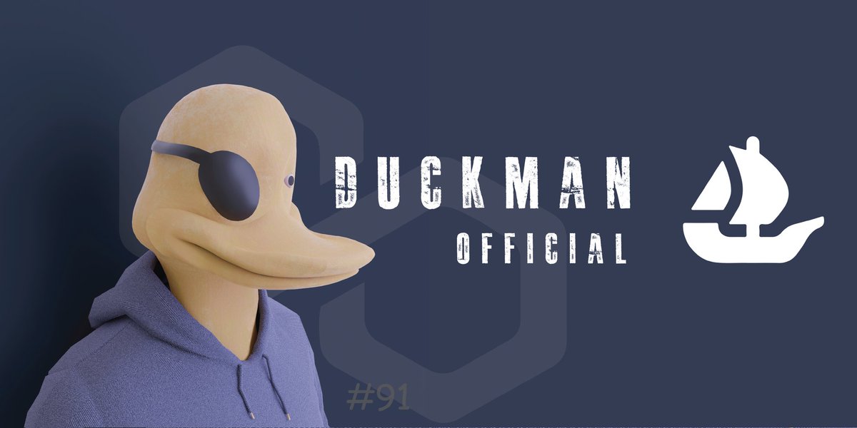 DuckMan # 91
Collection - DuckMan Officials
FLOOR PRICE : 0.02 ETH
<a href="/opensea/">OpenSea</a> &amp; <a href="/rarible/">Rarible</a>
#nft #nftart #opensea #NFTCollections #rarible #NFTs