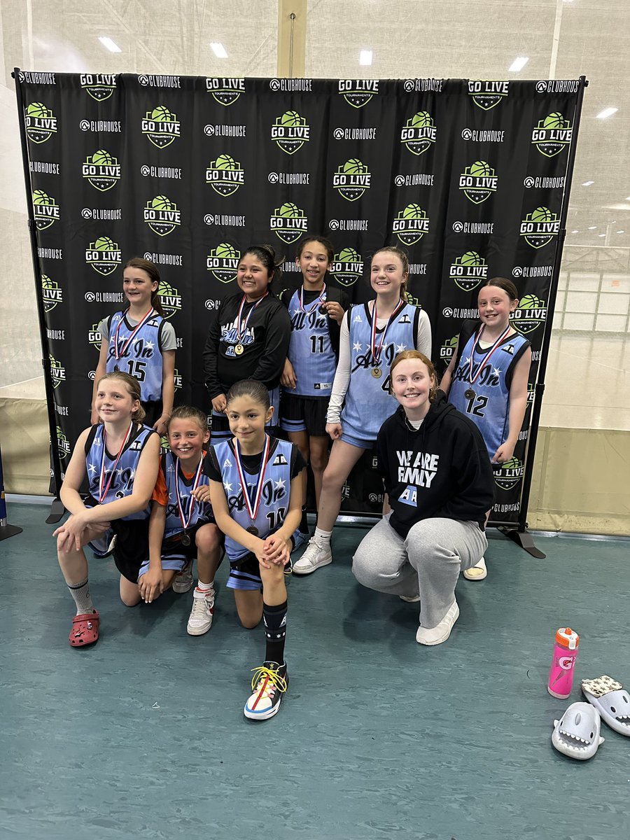 Congrats to ALL IN 5/6th Koepke/Friedle on their championship at the Go Live Tournament #ALLINfamily #ALLINchamps <a href="/aiathletics/">ALL IN Athletics</a> <a href="/gkoepke10/">Grace Koepke</a> <a href="/MaddiFriedle/">Maddi Friedle</a>
