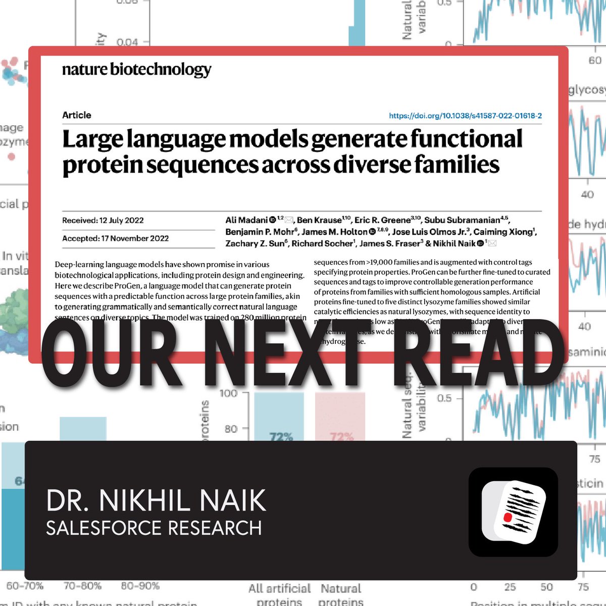 Science Rehashed (@sciencerehashed) on Twitter photo Our next episode is coming up, don’t miss it next week! Will talk with Dr <a href="/nikhil_ai/">Nikhil Naik</a> about deep learning language models for protein designing and engineering Our next episode is coming up, don’t miss it next week! Will talk with Dr <a href="/nikhil_ai/">Nikhil Naik</a> about deep learning language models for protein designing and engineering