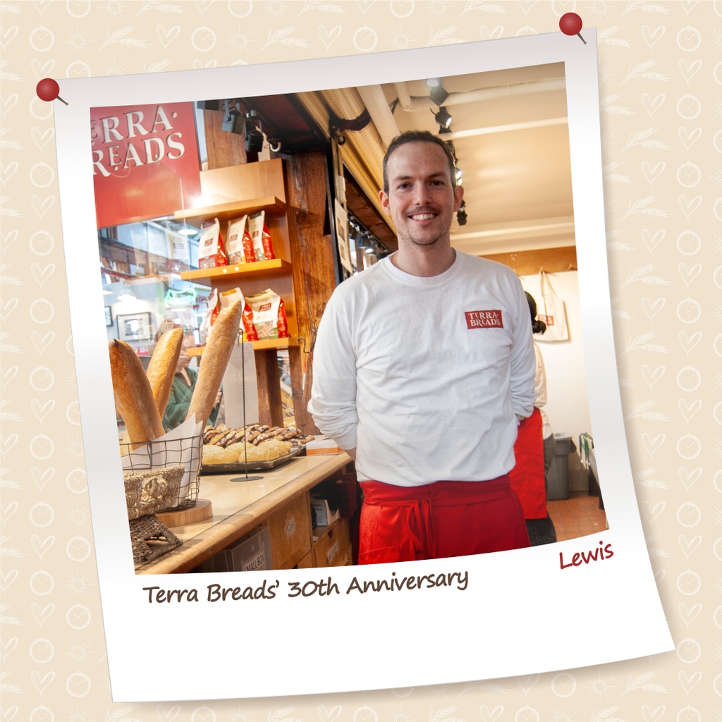 Lewis knows the best way to be able to describe a product, is to taste a product, and Lewis has an excellent grasp on the flavour profiles of our goodies! 😉

Head over to our Instagram page (<a href="/TerraBreads/">Terra Breads</a>) to learn more about Lewis + the people who make Terra Breads what it is!