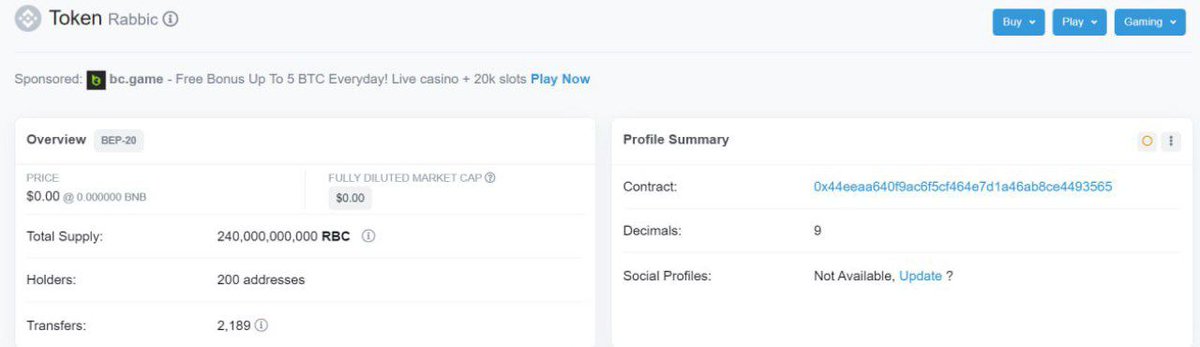 We now have 200 holders, which shows growth since our first launch. Rabbic will continue to be committed every day to continue to grow and continue to have more investors coming.