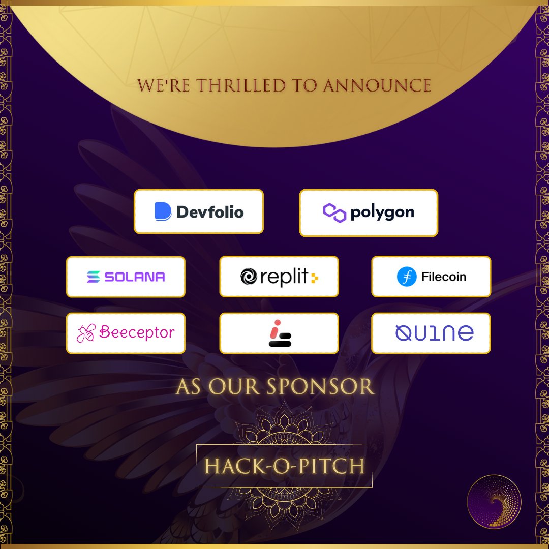 iitm_paradox's tweet image. We&apos;re thrilled to announce the sponsors for the event Hack-o-pitch! The clock is ticking.....
@0xPolygon @devfolio 
@Replit @Filecoin @beeceptor  @solana @quine_sh 
#paradox23 #MystriesAndBeyond
#iitmbs #ExperienceParadox