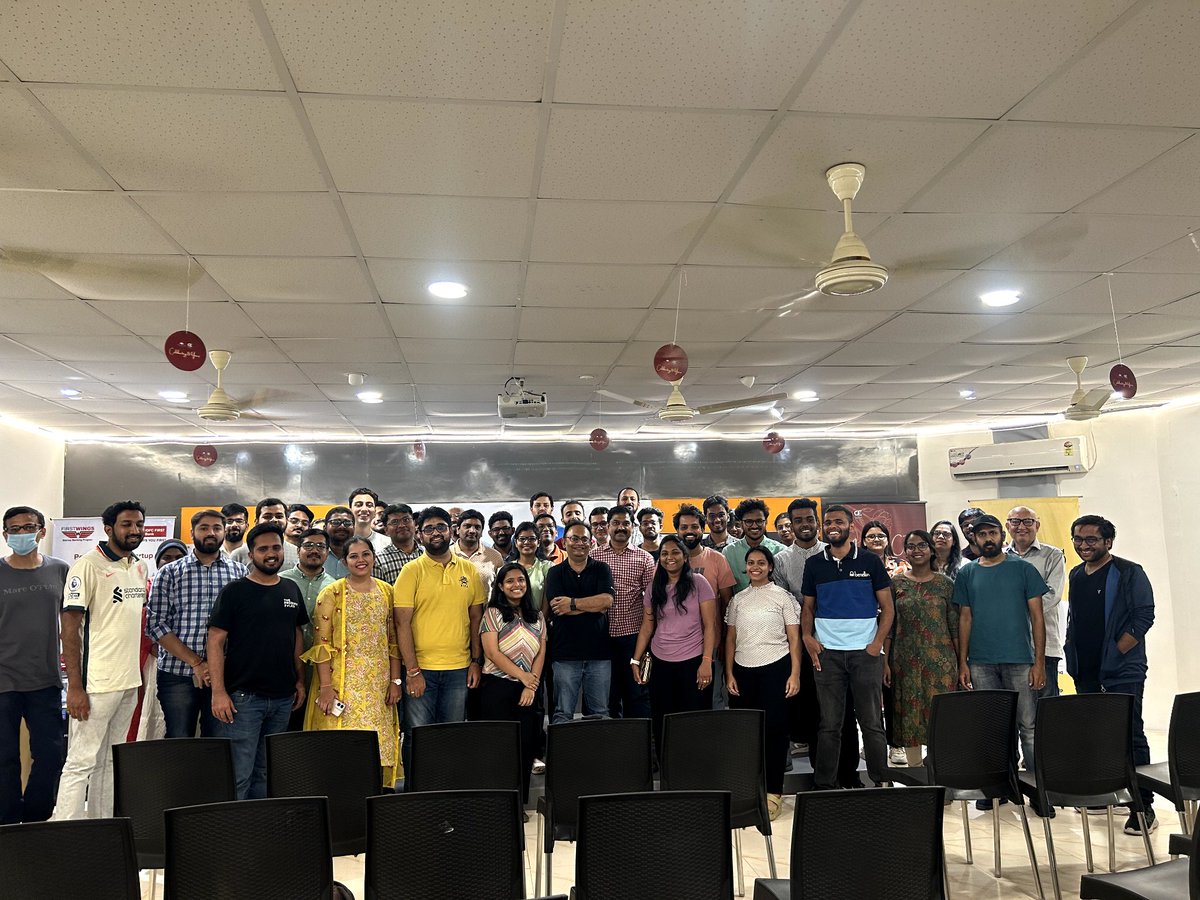 It was great hosting <a href="/MotwaniSuhas/">suhas motwani</a> and <a href="/gcmouli/">gcmouli</a> for <a href="/TheProductfolks/">The Product Folks 🚀</a> Grab Chai Hyd Event yesterday at <a href="/cieatiiithyd/">CIE at IIIT Hyd</a>. We had an incredible session on tech for PMs, followed by 2 rounds of fire side chats. The insights and raw, unfiltered conversations made it a power-packed event