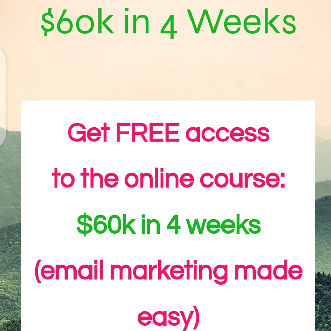 🔥 FREE Email Marketing Course: Learn How to Make $60k in 4 Weeks! 🔥

Click here to learn more and sign up for the course today! bit.ly/3WfVWO4

#emailmarketing #makemoney #freecourse #business #growth
🔥💰📈🚀