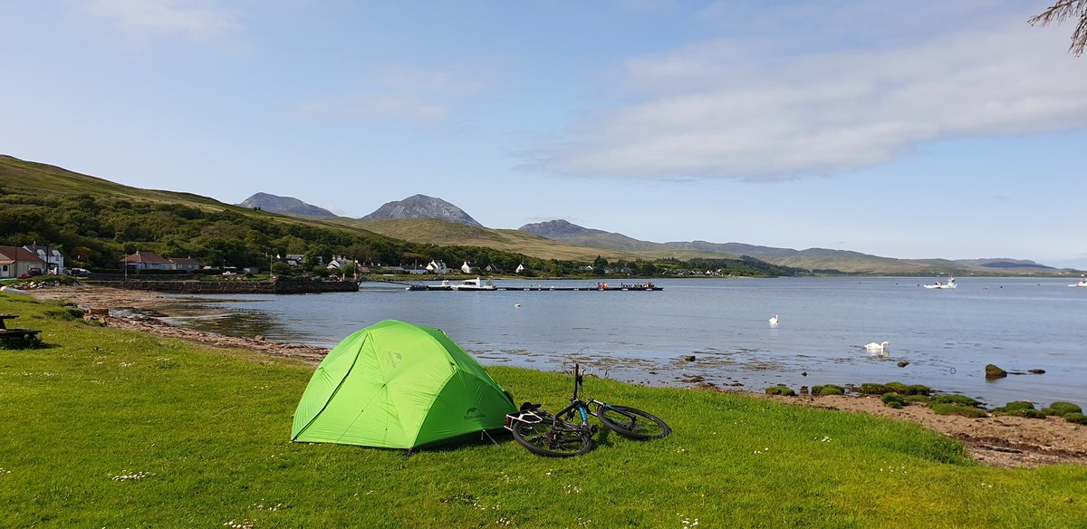 WardLinney's tweet photo. If there's a better campsite in Scotland, I've not found it! What a place! https://t.co/QfoMo1hb3C