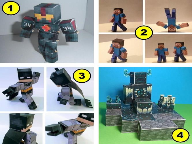 Lego Minecraft Paper model Lego Minecraft, paper craft, game