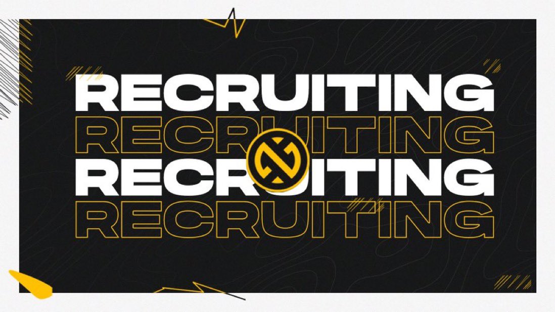 We are currently looking for:

- Fortnite Players
- Streamers
- Content Creators 
- COD Players 
- Community Managers
- FGC Players 
&amp; Many others... Shoot your shot you never know! 

Retweets are very much appreciated! 
Reply if you are interested, we may be the team for you! 💫