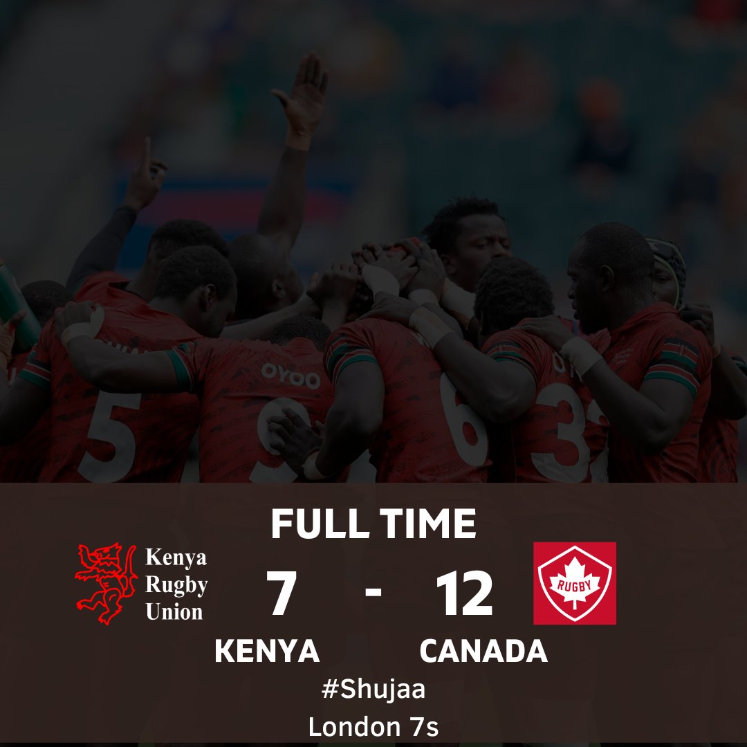 We fall short at the final hurdle.
#Shujaa #London7s #HSBC7s #Rugby7s