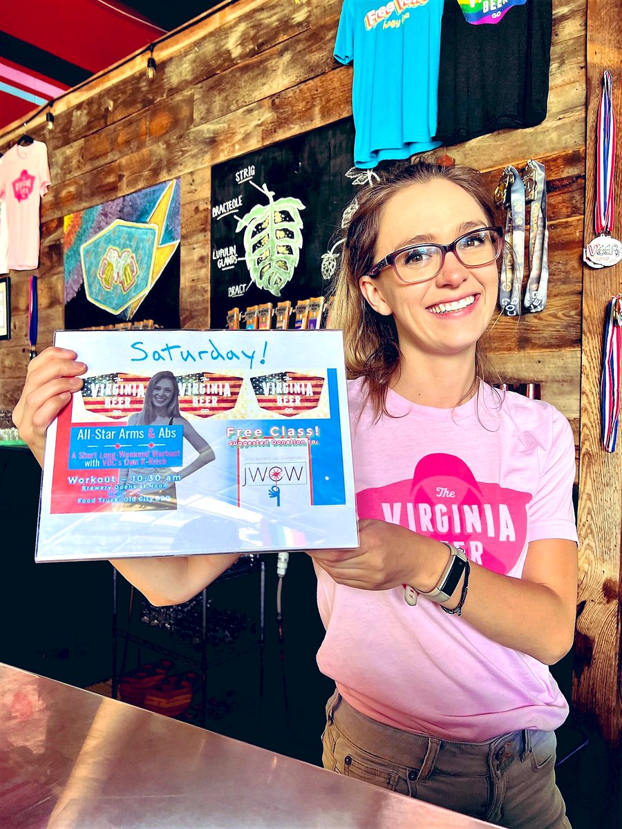 VirginiaBeerCo's tweet photo. We couldn't let #wmGrad Weekend pass by without a shout out to one of our own new grads: Kristin! 🥳

Kristin is the proud recipient of not one but TWO degrees from @williamandmary! After receiving an undergrad B.A., Kristin just completed a Master's Program at the @WMSOE. 🎓🍻🎊 https://t.co/9yv2IsXAV1
