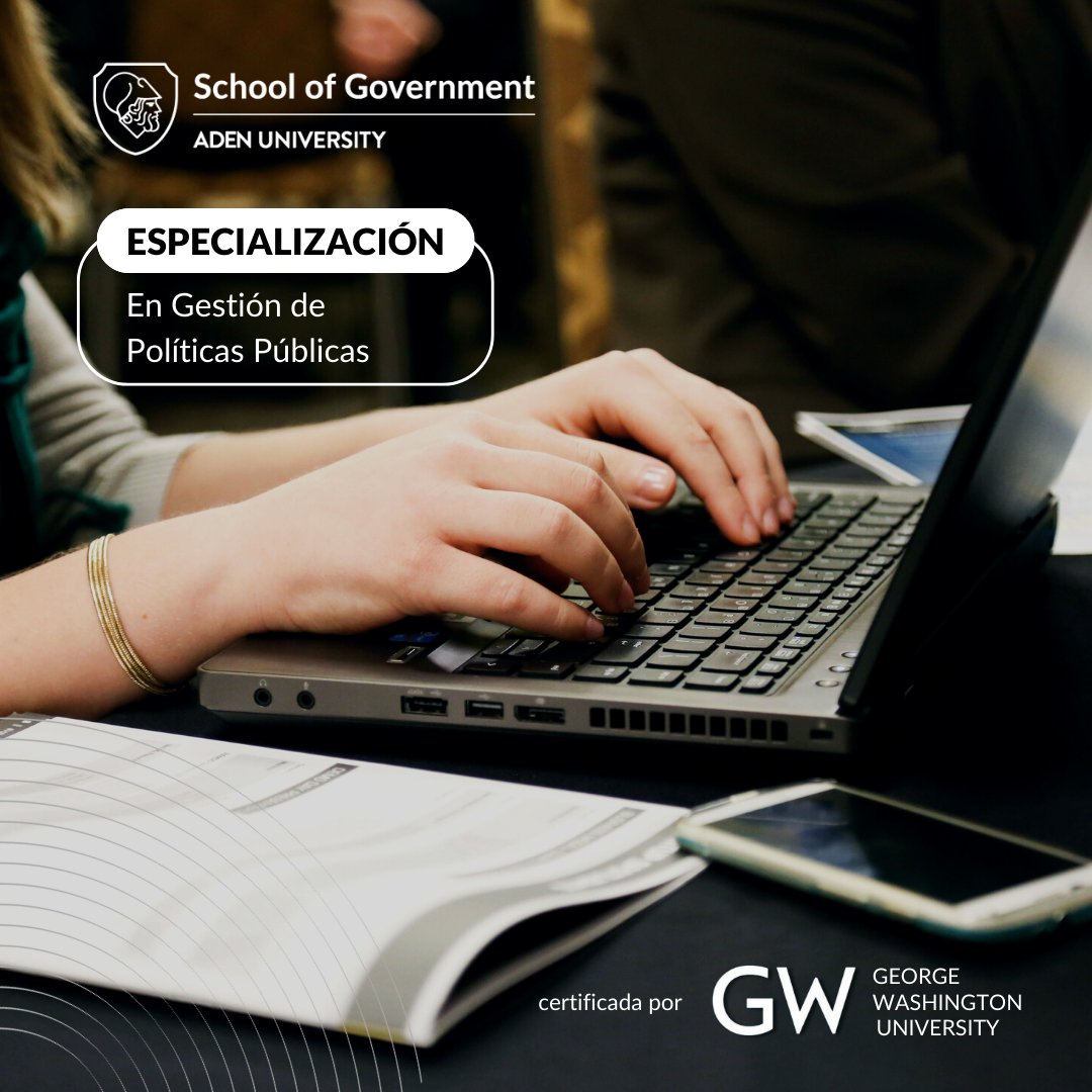 ADENGovernment's tweet photo. ESPECIALIZACIÓN EN GESTIÓN DE POLÍTICAS PÚBLICAS 🎓🤓

La Propuesta Académica de ADEN cuenta con metodologías de aprendizaje con base en estudios y un enfoque hacia el desarrollo de habilidades para el ejercicio efectivo del liderazgo.

📩escueladegobierno@aden.org https://t.co/25whOqGIhh