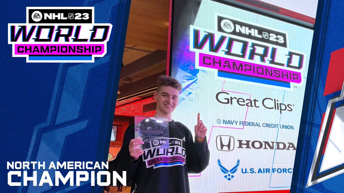 #NHL23WC NA Champion 🏆

See ya in Nashville for World Finals ✈️