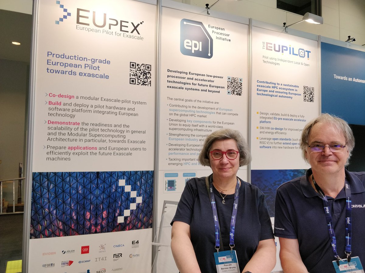 Hello #ISC23 ! The team is putting the last touch to our booth A101! See you tomorrow on the exhibition floor with @EuProcessor and @pilot_euproject 

@ISChpc @EuroHPC_JU