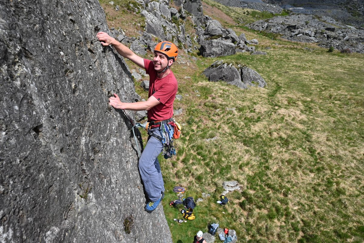 Great day out running a trad climbing workshop for the <a href="/CeLLBlaenau/">Cellb</a> <a href="/Team_BMC/">British Mountaineering Council</a> Hongian Festival. Fab group and amazing weather!
