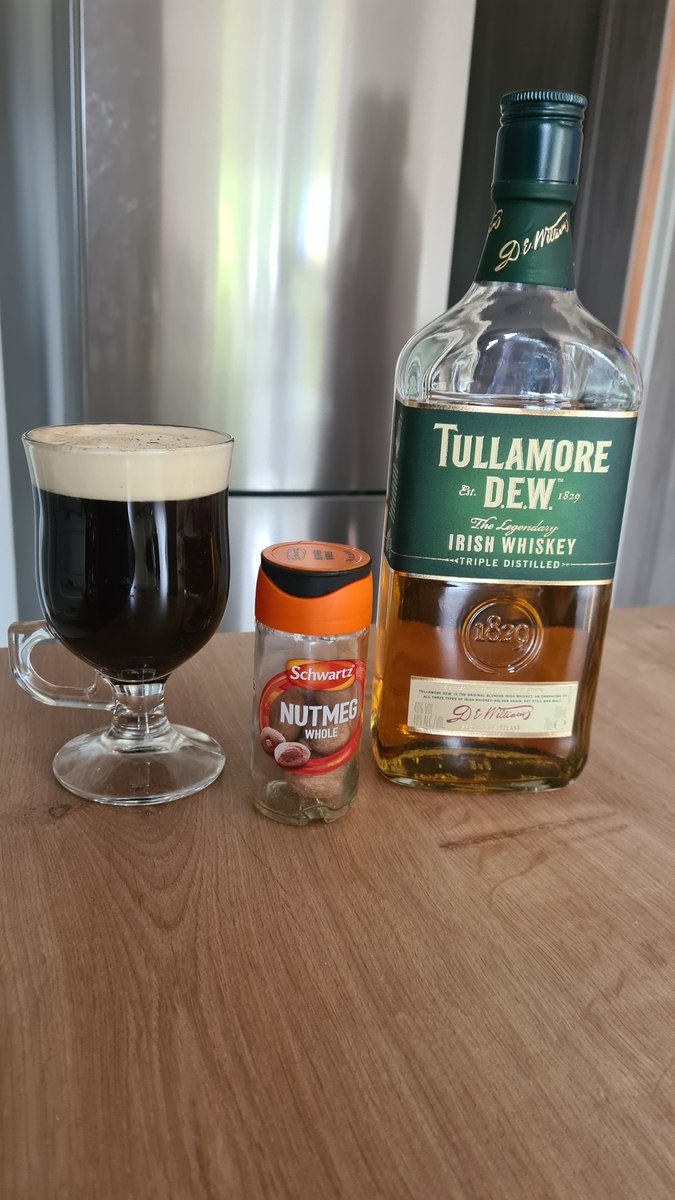I was going to have a coffee then decided why not make it 'Irish' #SundayVibes #IrishCoffee