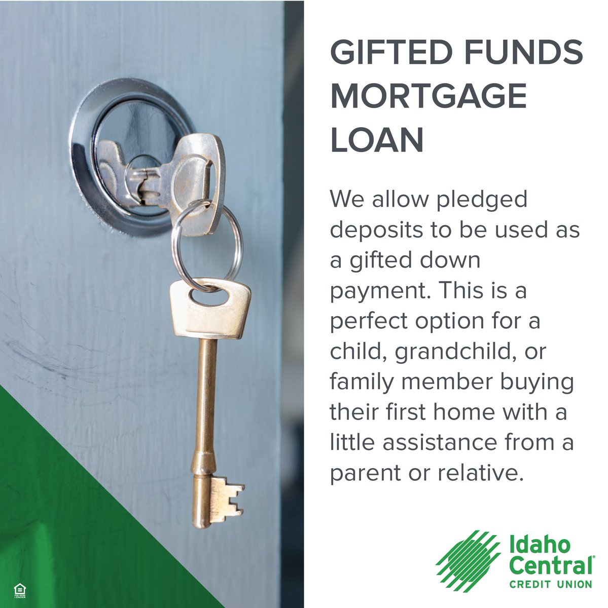 ✅ Did you know that ICCU allows pledged deposits to be used as a gifted down payment?
.
#ICCUGreenTeamCDA #ICCU #realestate #RelentlessMoves #Idaho #CoeurdAlene #Idahome