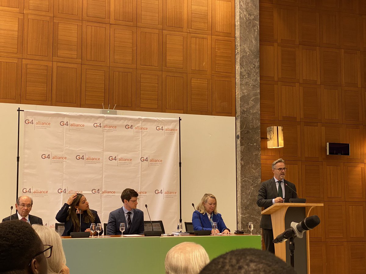 smkaty's tweet photo. “For the first time we have seen decrease in life expectancy… Access in healthcare is going backwards” Dr. Jim Campbell Director of Health Workforce @who on progress of SDGs halfway to 2030. #WHO76 @theG4Alliance https://t.co/JCYMbWoBB5