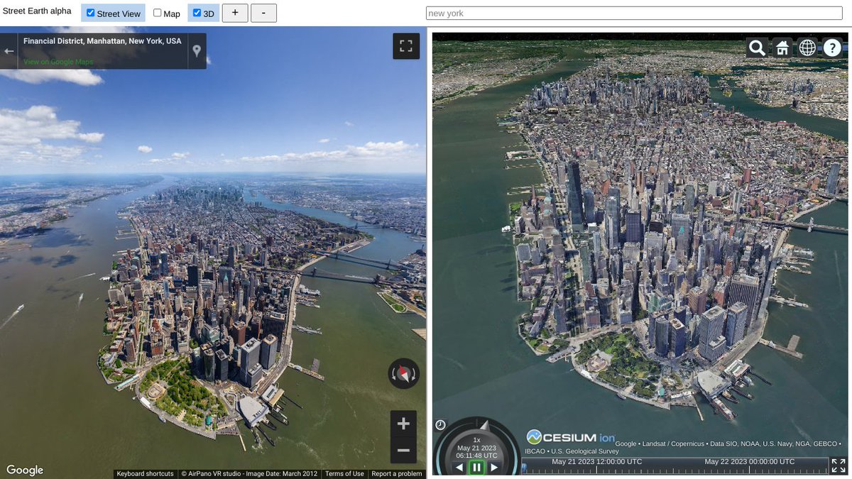 Examples of Google's new Photorealistic 3D map tiles in use with deckgl and Cesium.
googlemapsmania.blogspot.com/2023/05/explor…