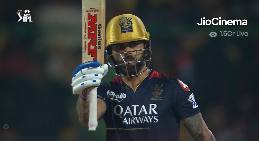 When the lights are brightest, Pressure is highest, Crowds are the loudest, The best will arrive, The strongest will survive, The greatest will thrive 

King Virat Kohli