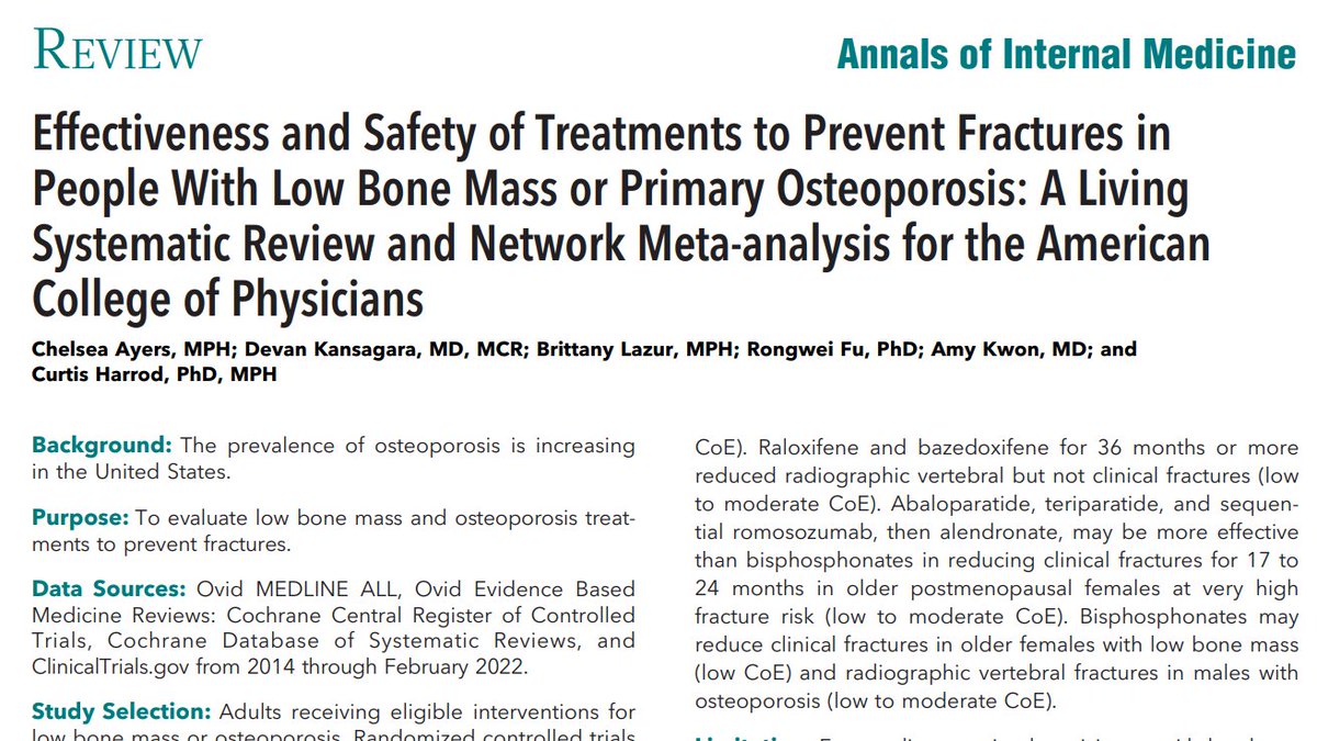 doctorneyro's tweet photo. #Bisphosphonates, #denosumab, #abaloparatide, #teriparatide, and #romosozumab, follwed by #alendronate, rduce clincal #fractures in #postmenopausal with #osteoporosis
#Longerduration #BF use may increase #AFF and #ONJ risk though these effects were rare.
https://t.co/9BltipJhNP https://t.co/MEeLj1wzJX