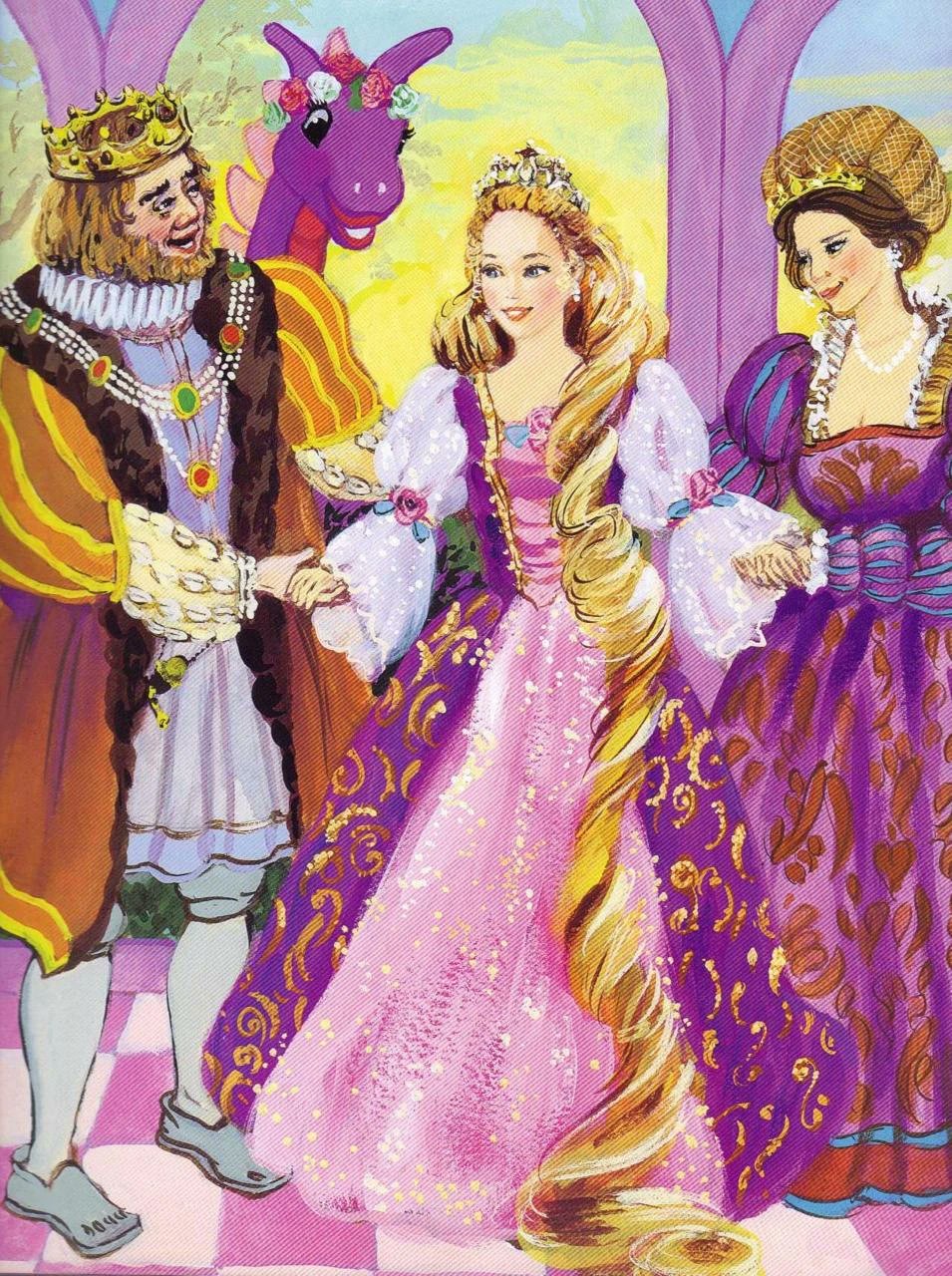 archive on X barbie as rapunzel 2002 book illustration https t Y0VDOjSpGu X