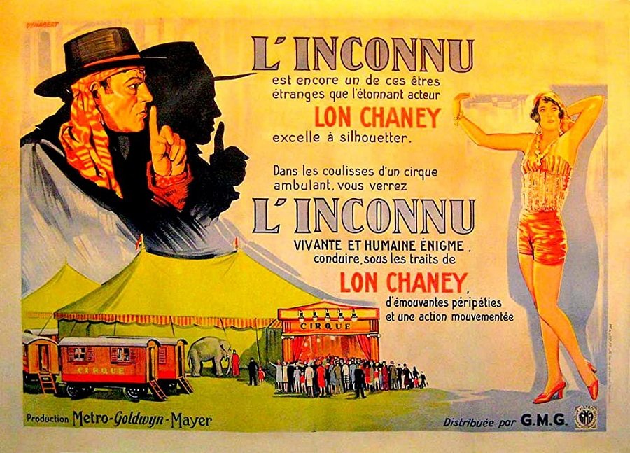 The Unknown (1927 #TodBrowning)
#LonChaney sans heavy makeup stars as an armless knife thrower in a circus, with #JoanCrawford as his assistant that he's obsessed by. Meanwhile she's attracted to the hunky strongman. Things don't go well! A fine #GrandGuignol! 2017 restoration.