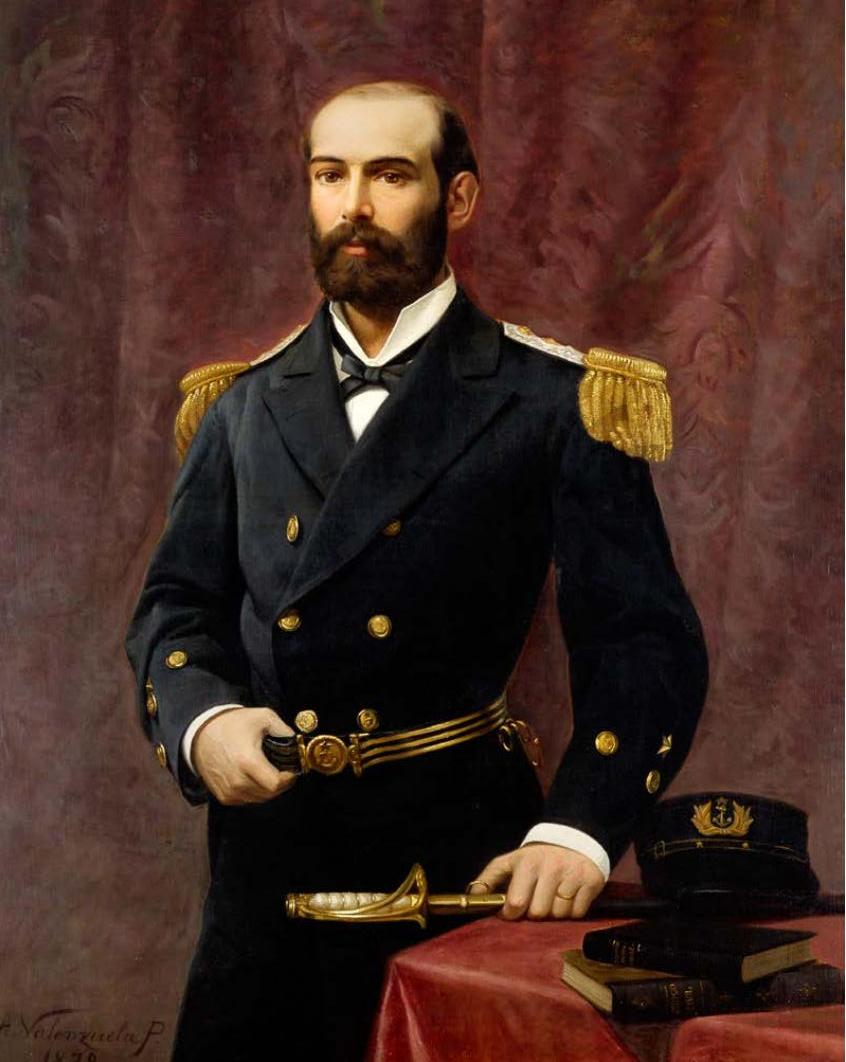 uchile's tweet photo. Hoy, 21 de mayo, te invitamos a conocer al egresado @derechouchile Arturo Prat Chacón, y te mostramos la tesis de título con la que egresó de la Casa de Bello en 1876, unos años antes de su muerte en el Combate Naval de Iquique https://t.co/E921ygEOG5 https://t.co/3go2UMrapN