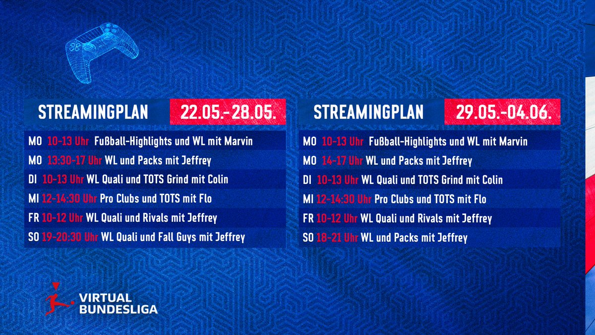 HolsteinEsports's tweet photo. Hier für euch die Streamingpläne der kommenden zwei Wochen. Es steht wieder einiges an!🔥🔥
Also schaltet ein um nichts zu verpassen!
#holsteinesports💙🤍❤️ #estorks🎮 #Streaming https://t.co/mJP4c485Ms