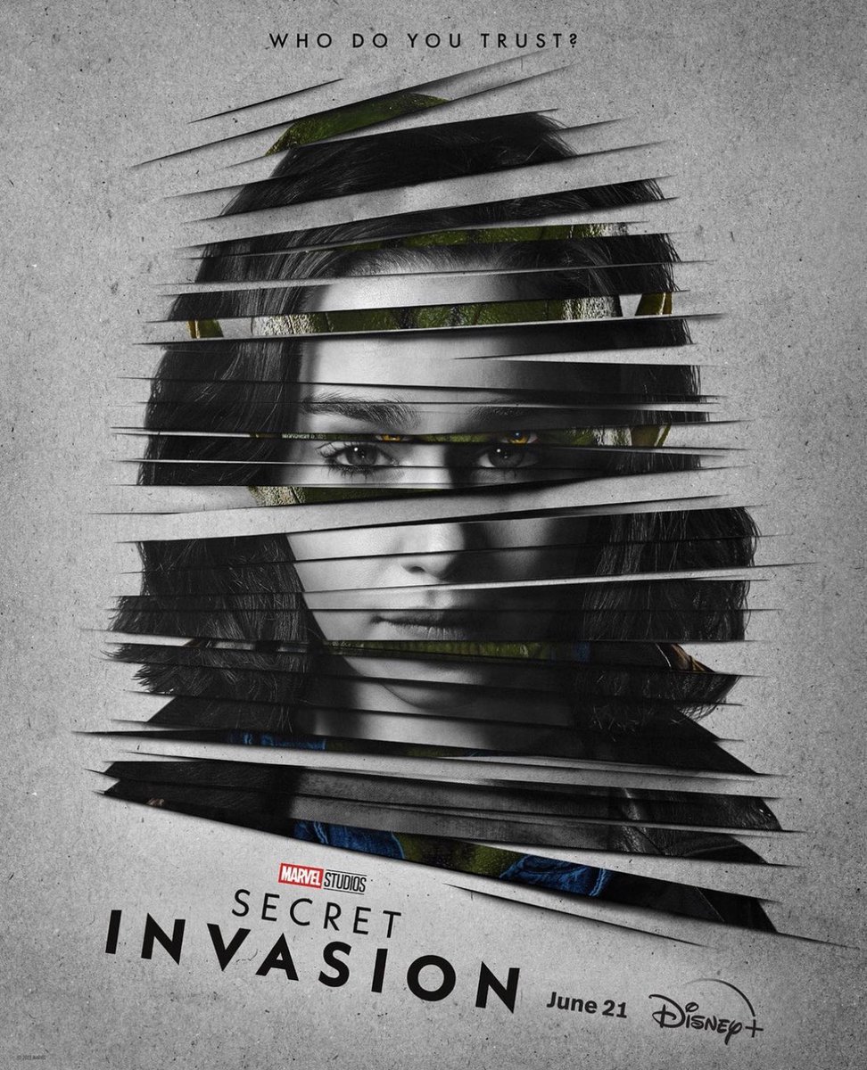 DiscussingFilm's tweet photo. First posters for Olivia Colman and Emilia Clarke in ‘SECRET INVASION’. https://t.co/btCdfcGJkZ