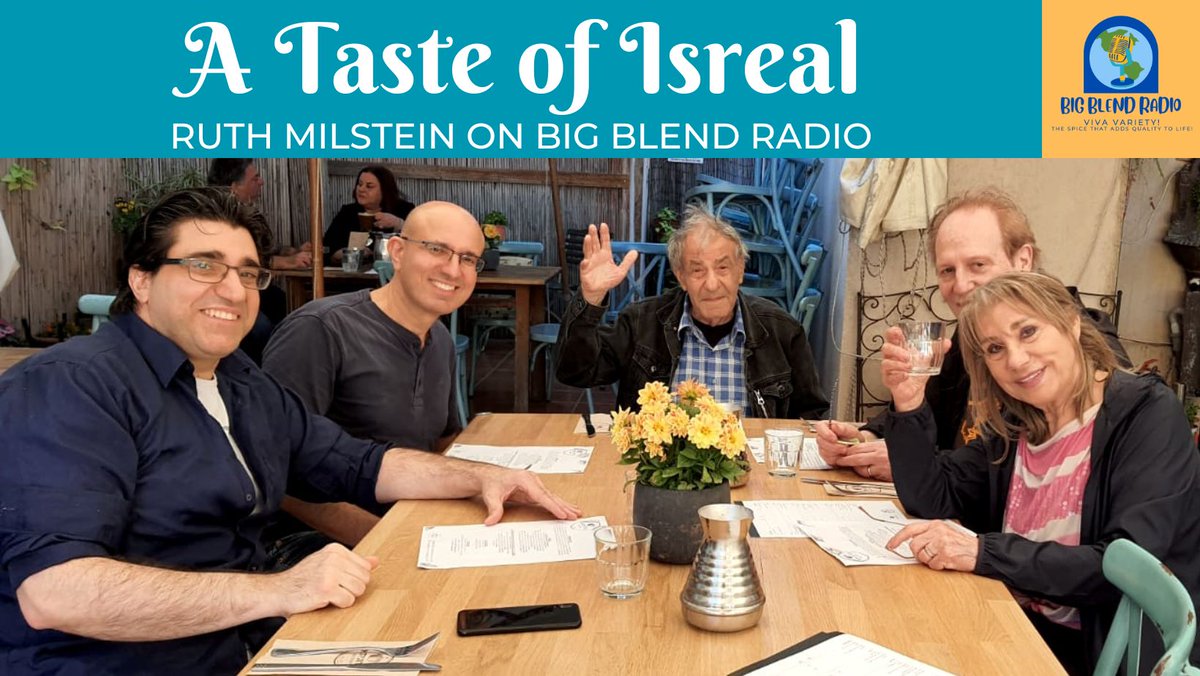 Get a Taste of Israel on #BigBlendRadio now with Ruth Milstein @RuthCWL author of the Gourmand award-winning book, 'Cooking with Love: Ventures Into the New Israeli Cuisine.' Listen now/later: shows.acast.com/cooking-with-r… #Israel #Foodie