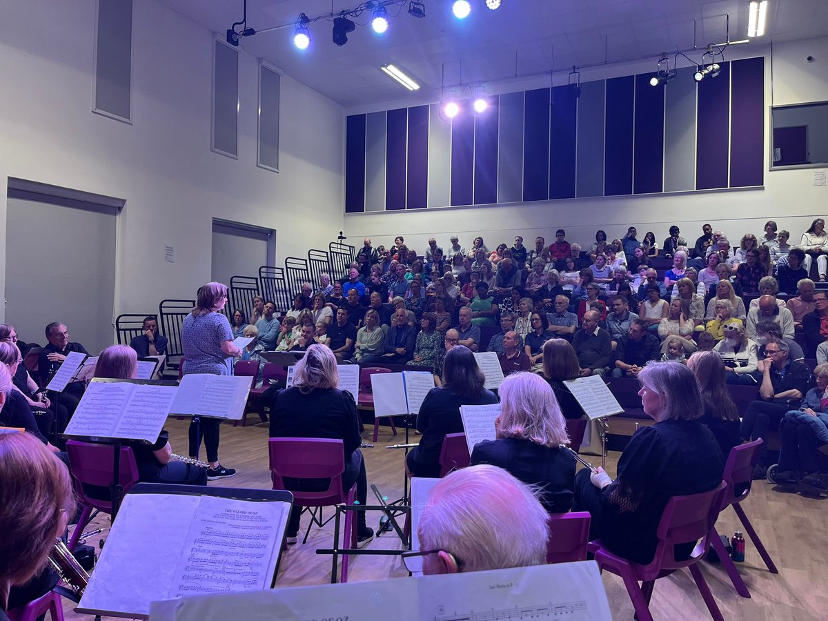 Great to be out performing again! Huge thank you to <a href="/KWSHarpenden/">Katherine Warington School</a> for their hospitality, to the audience for their generous donations to the Welwyn Hatfield Women’s Refuge, and to each band member for their amazing playing! #CommunityBand #Harpenden #WitchesandWizards