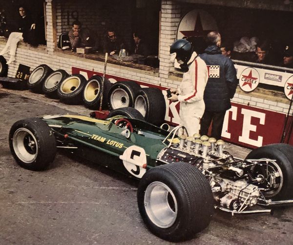 Jim Clark et son Lotus 49 Cosworth