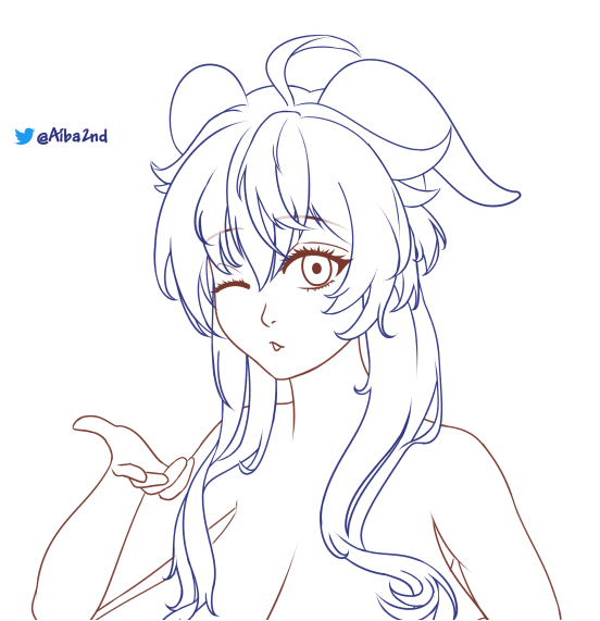 Aiba2nd's tweet photo. My current WIP, Ganyu from Genshin Impact. I'm makin' a big girI!
I find she looks cute. What do you think?😃 https://t.co/RV70P7oS2Z