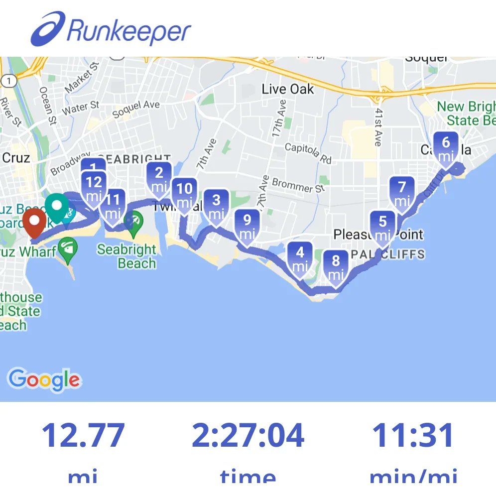 mor_trisha's tweet photo. Ooof. Running a half marathon three weeks after running an 11-mile event wasn't the easy slam dunk I thought it would be. Not my strongest half. But I did it!
#RunningRewards #HalfMarathon #RunSurfersPath https://t.co/HuAXQ1PNPe