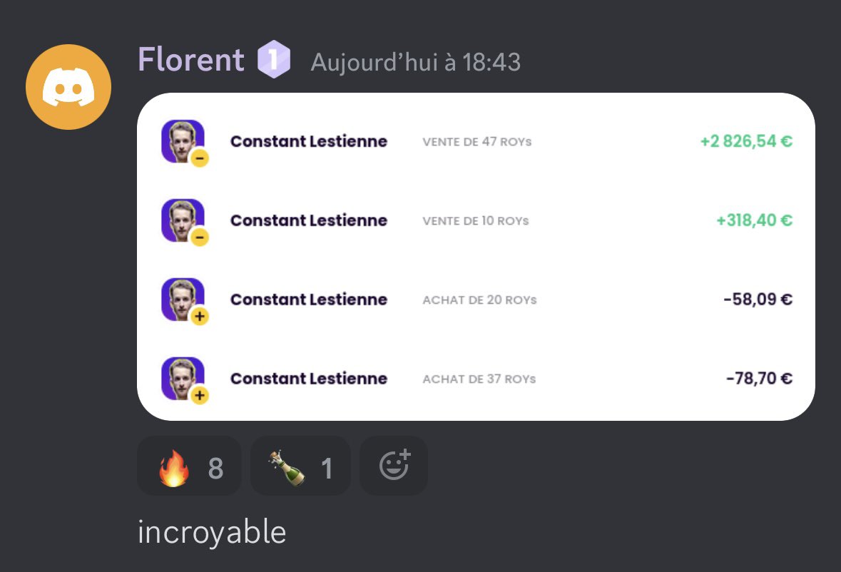 royaltiz_off's tweet photo. How to earn 3K€ in 10 secs. 

Lesson 1🎾 https://t.co/N1GmEL5jLh