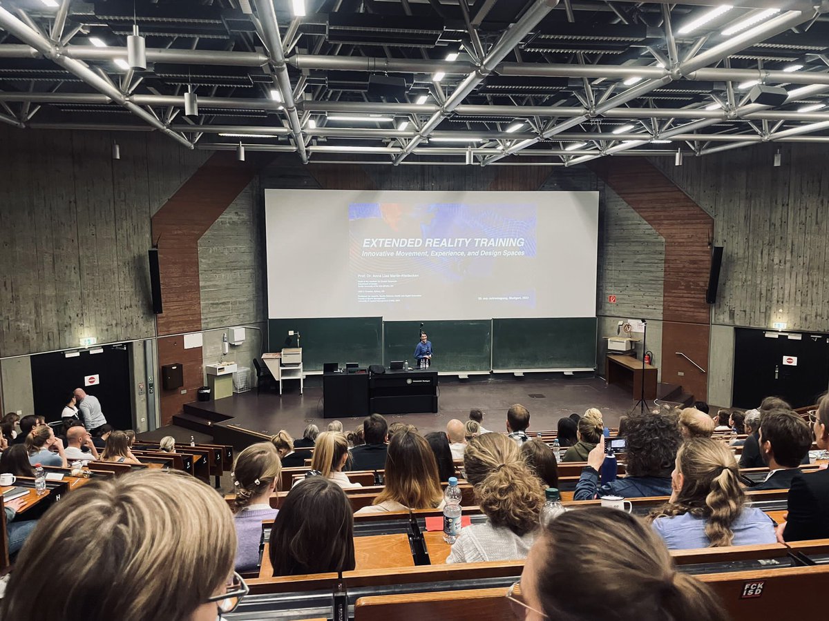 Anna Lisa Martin-Niedecken (@anli_mani) on Twitter photo Was great pleasure to talk about possibilities and limitations of extended reality in the context of human performance in my keynote at the 55. <a href="/asp_sportpsycho/">Arbeitsgemeinschaft für Sportpsychologie e.V.(asp)</a> Annual Conference! 💪🧠🫀🏃♀️🤸
Let's see where the future of immersive sports technologies takes us! 🤩
#asptagung2023 Was great pleasure to talk about possibilities and limitations of extended reality in the context of human performance in my keynote at the 55. <a href="/asp_sportpsycho/">Arbeitsgemeinschaft für Sportpsychologie e.V.(asp)</a> Annual Conference! 💪🧠🫀🏃♀️🤸
Let's see where the future of immersive sports technologies takes us! 🤩
#asptagung2023