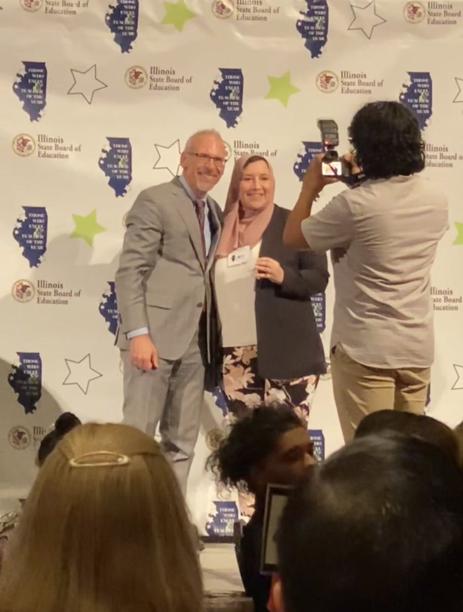 I am honored to receive <a href="/ISBEnews/">Illinois State Board of Education</a> 2023 Those Who Excel Award in Excellence for the Administrator category. Proud to be standing next to these amazing educators. I’m so grateful for the <a href="/NorthPalosSD117/">North Palos SD117</a> team that inspires me every single day!