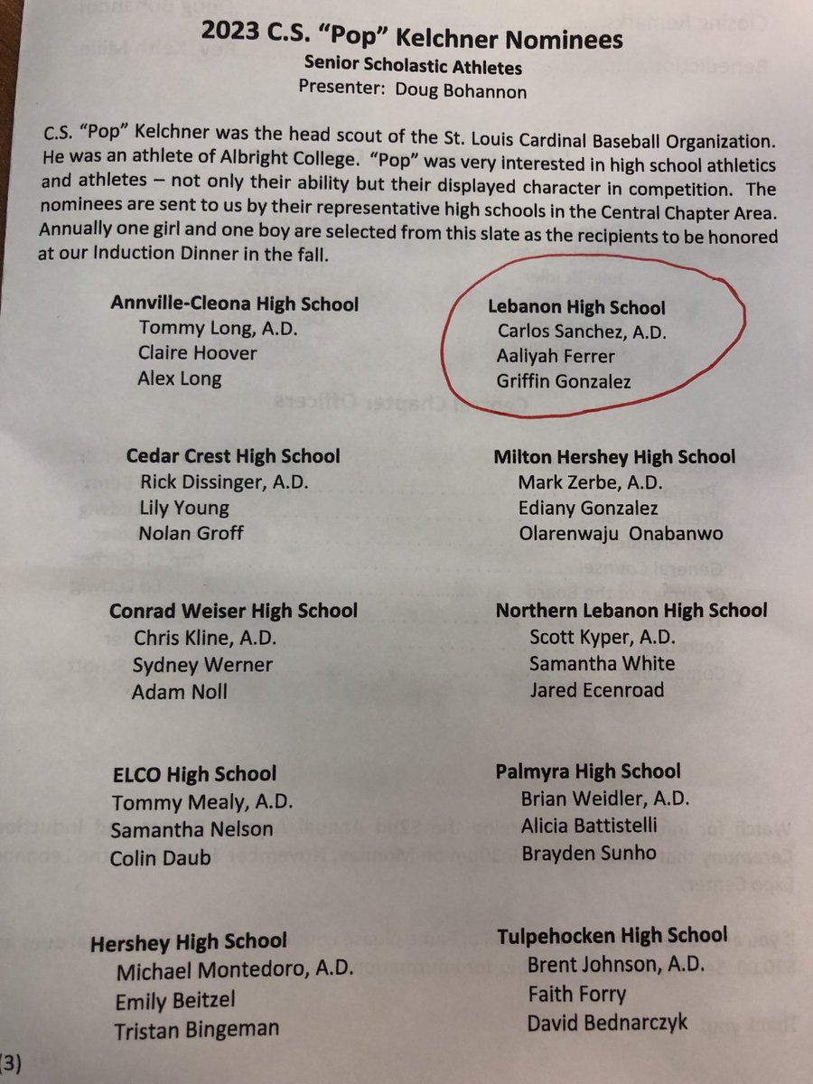cedars_rooty's tweet photo. Congratulations Pop Kelchner Nominees Aaliyah Ferrer &amp; Griffin Gonzalez. Go Cedars https://t.co/kumGTG1S9R
