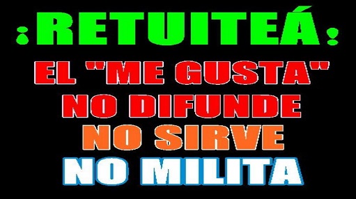 <a href="/otrolt_avaladna/">no pretendamos jugar al ajedrez con las palomas</a> Observá detenidamente y vas a ver como en las regiones más cooptadas por la propaganda imperial aún no se entiende para qué sirve el RT, más aún dentro del campo popular. Es obvio cómo y porqué el nazionismo vence en el campo de la comunicación.