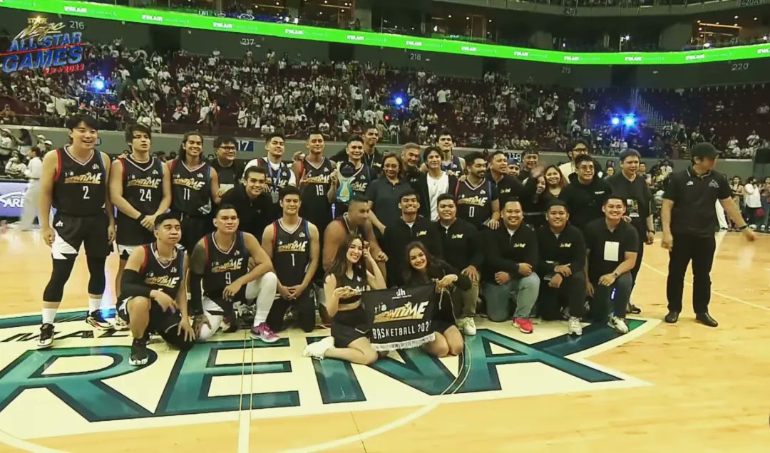GlaysaTadiaque's tweet photo. Congrats team showtime @vicegandako and kuys ion the MVP 
#StarMagicAllStarGames2023 https://t.co/6PYUXQLNC4