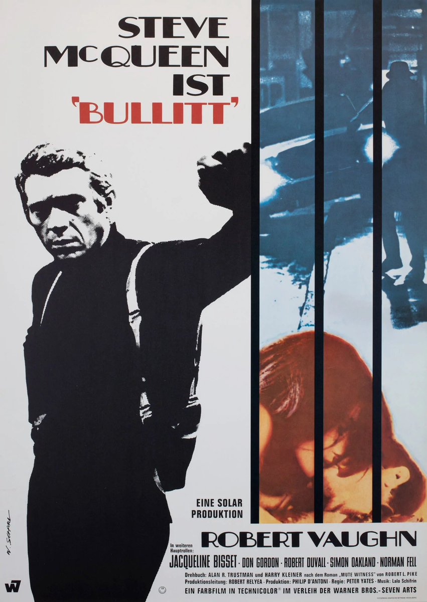 Film poster for the film Bullitt (1968)