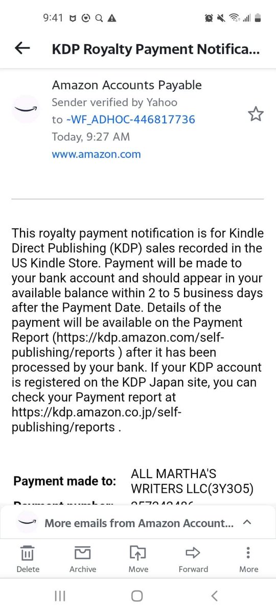 More and more KDP AMAZON royalty payments coming in. Thanks everyone for buying All Martha’s Writers books 

  #allmarthaswriters #bookloversunite booklo