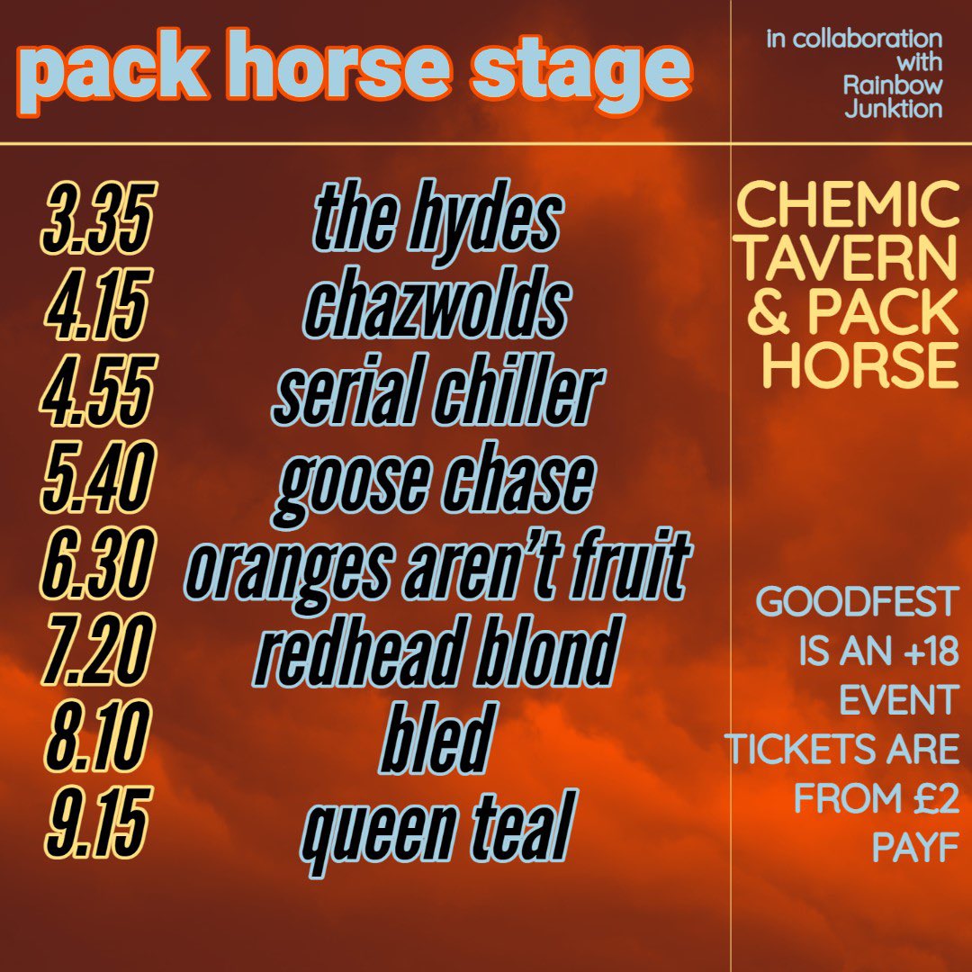 Still more bands to go at Goodfest at the Pack Horse…