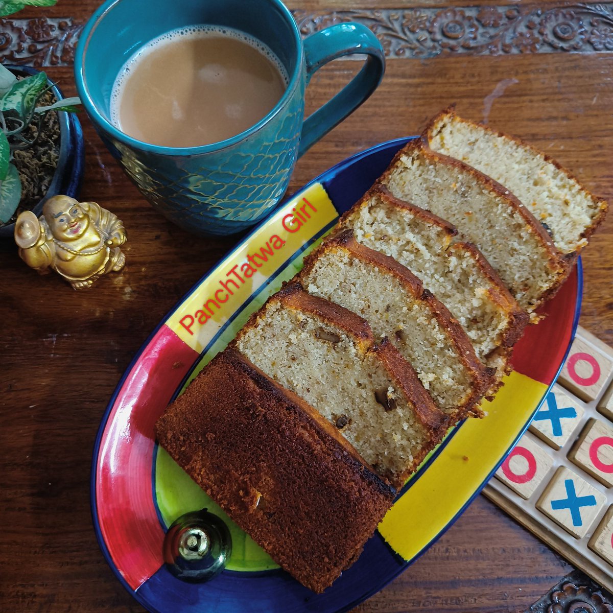 It's #InternationalTeaDay & #WorldBakingDay today & my #tea met banana #cake today.
#TeaDay #TeaDay2023 #bakeacake #tealovers 
Who accompanies Ur #tea? @AbhaChhavi @manasmukul @RoyrashiRR @Deepika_musings @aditikapss @ChinmayeegG @AbidZaidi1 @ashnhash @chandanas @varshabagadia