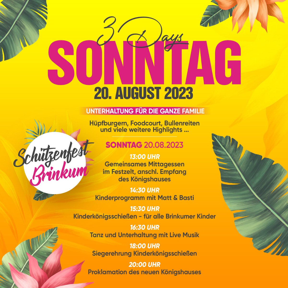 Kickersforhelp's tweet image. 🚨BRINKUMER3DAYS 2023🚨

Es geht wieder los 😊🤗

Nach dem großartigen Erfolg vom letzten Jahr war jedem klar, wir kommen wieder im nächsten Jahr 🤣🤣🙌🏽🎉🎉🎉

#brinkum #stuhr #bremen #gemeinnützig #helfen #spenden #Niedersachsen #RetweeetPlease #tweetgod