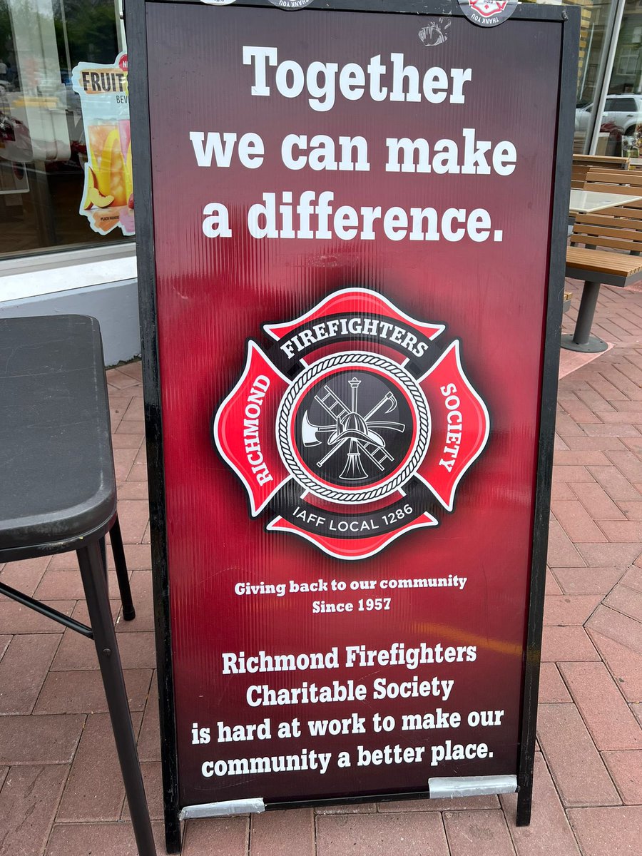 Our #RichmondBC Fire-Rescue (<a href="/iaff1286/">RichmondFirefighters</a>) members are raising funds for the Richmond Lunch Program. Drop by before 4pm to support!

📍8140 No. 2 Road, Richmond (No. 2 Road &amp; Blundell)

firerescue.richmond.ca

#RichmondSouthCentre #BC #LunchProgram