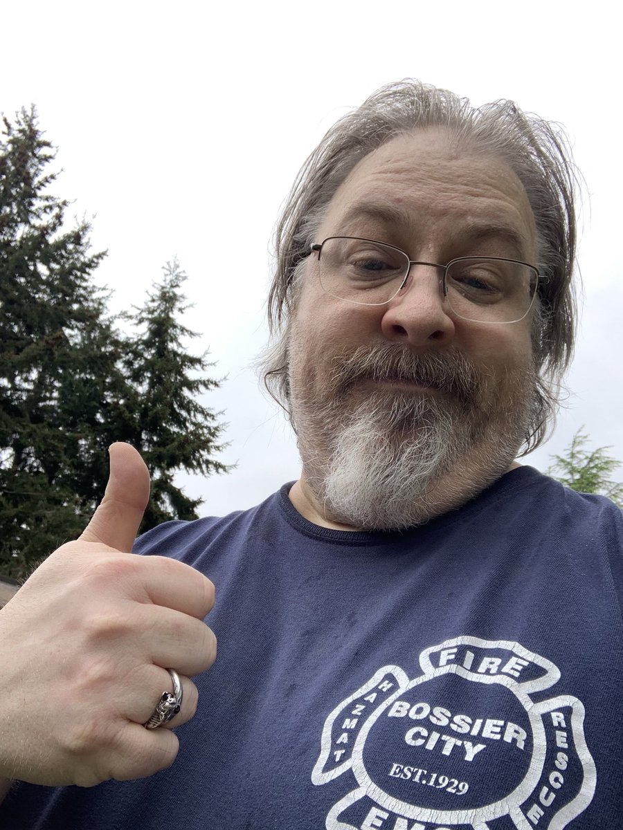 Channeled my inner Green Man today with my mom. Looks great, but boy, he takes a lot out of me.